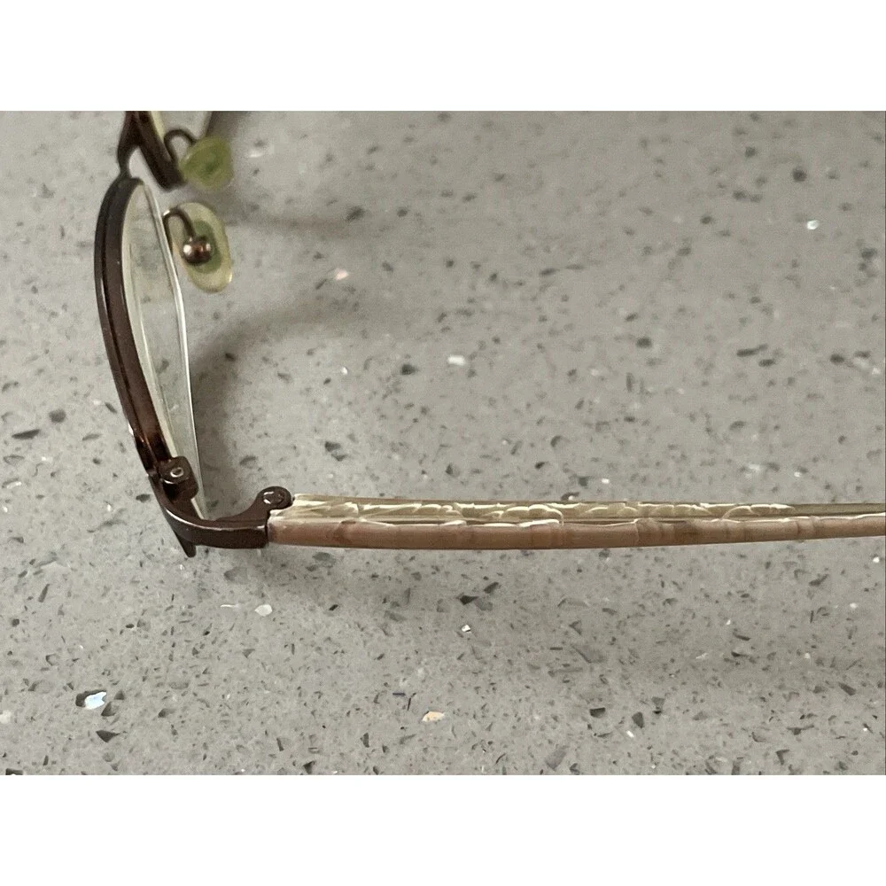 Jones New York Eyeglasses Frames ONLY 50-17-135 full Rim Metal bronze rectangle